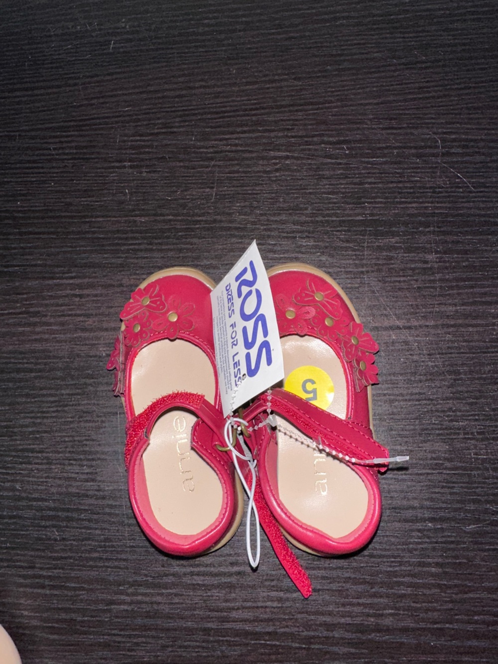 Annie Girls' Pink Floral Mary Jane Shoes